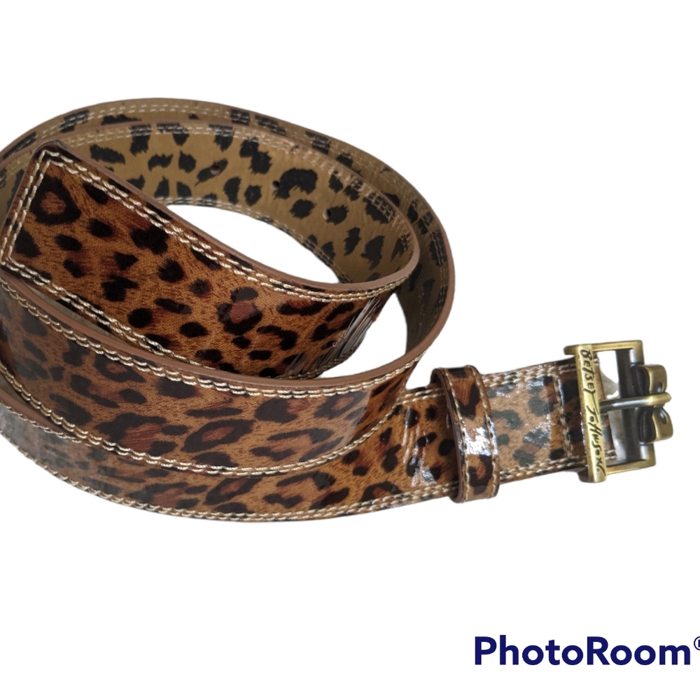 Betsey Johnson Belt Large Leopard Print